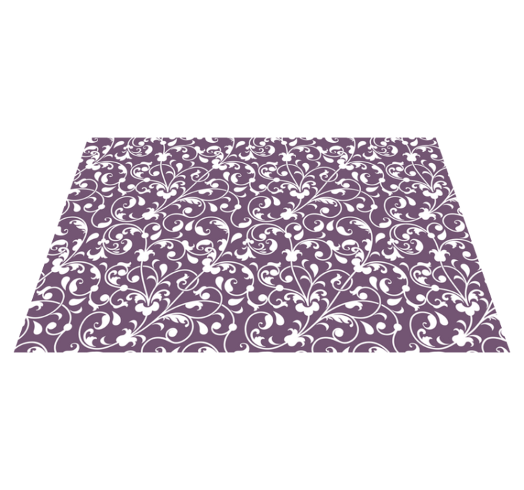 Individuais de mesa Paisley folha ornamental - TenStickers