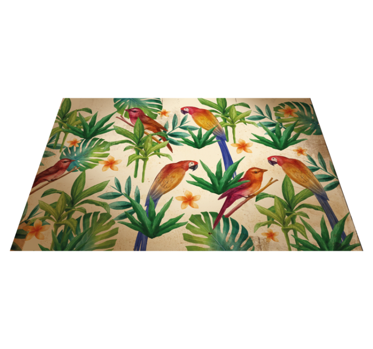 Individuais de mesa originais Papagaio tropical - TenStickers