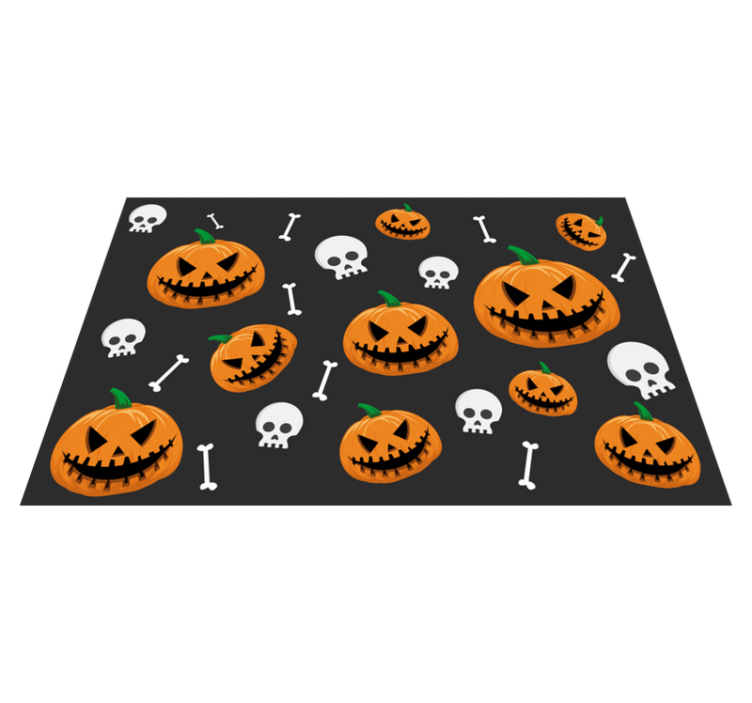 Abóboras e ossos individuais de mesa de halloween - TenStickers