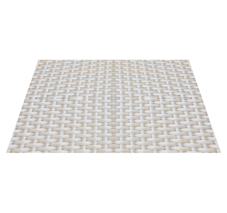 Individuais de mesa de texturas Efeito rattan branco - TenStickers