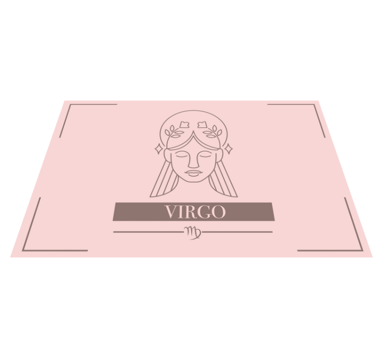 Individual de mesa em vinil Signo de virgem - TenStickers