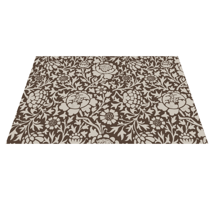 Individuais de mesa retangulares Estampa floral vintage - TenStickers