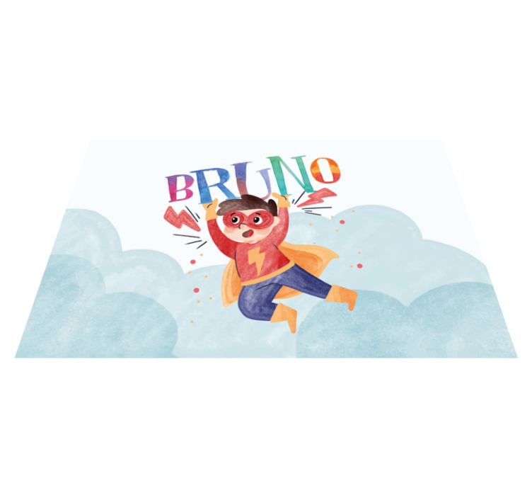 Individuais de mesa infantis Super criança aquarela - TenStickers