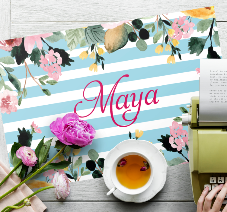 Individuais de mesa com nome personalizados - TenStickers