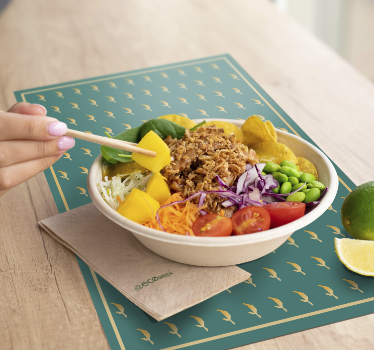 Individuais de mesa Tartarugas geométricas - TenStickers