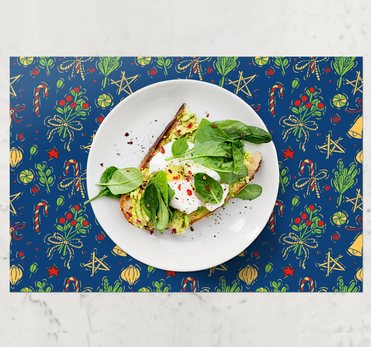 Individuais de mesa de natal para decoração natalina - TenStickers