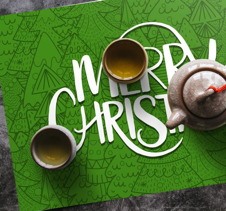 Individuais de mesa de natal saudações festivas - TenStickers