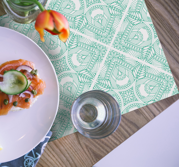 Individuais de mesa Ladrilho decorativo - TenStickers