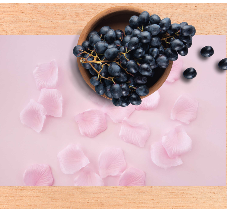 Individuais de mesa de texturas arranjo de pétalas delicadas - TenStickers