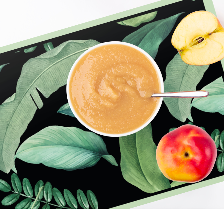 Individuais de mesa de texturas com motivo de folhas - TenStickers