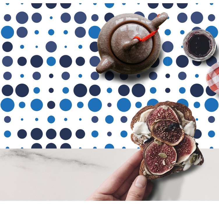 Individuais de mesa de texturas com padrão circular - TenStickers