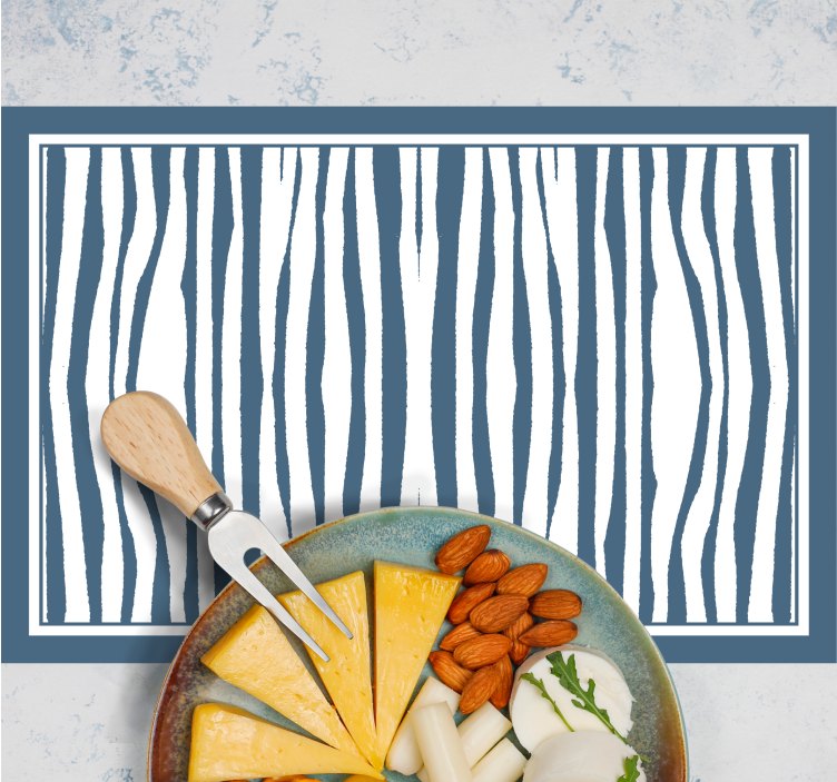 Individuais de mesa de texturas com padrão de zebra - TenStickers