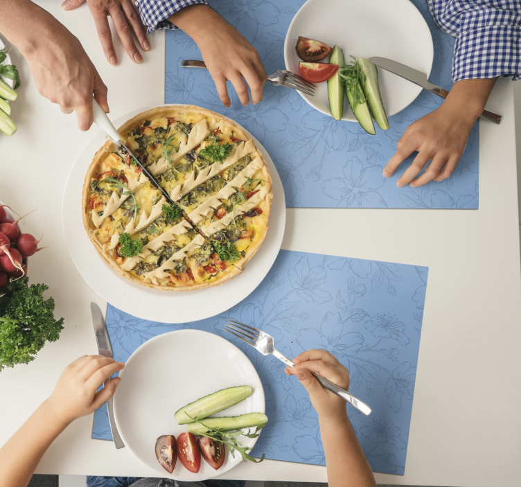 Individuais de mesa de texturas com superfície botânica - TenStickers