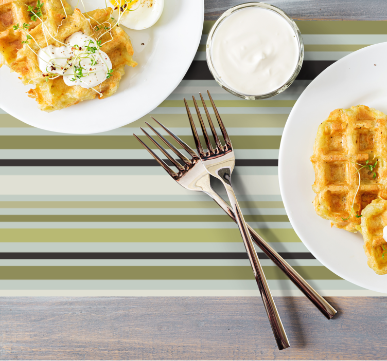 Individuais de mesa de texturas com superfície listrada - TenStickers