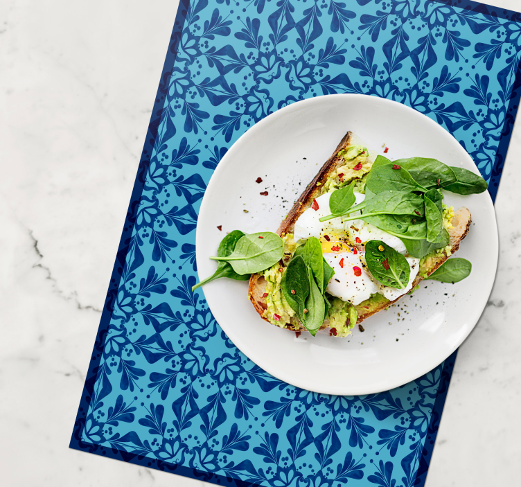 Individuais de mesa de texturas ideia botânica elegante - TenStickers