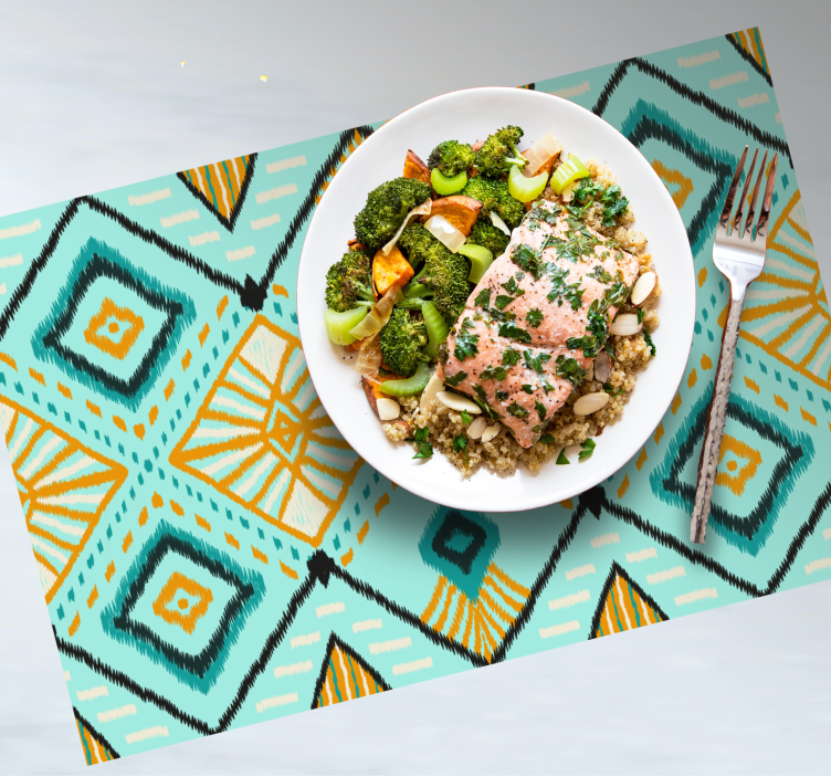 Individuais de mesa de texturas motivo geométrico abstrato - TenStickers