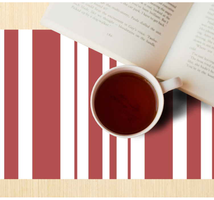 Individuais de mesa de texturas padrão listrado colorido - TenStickers