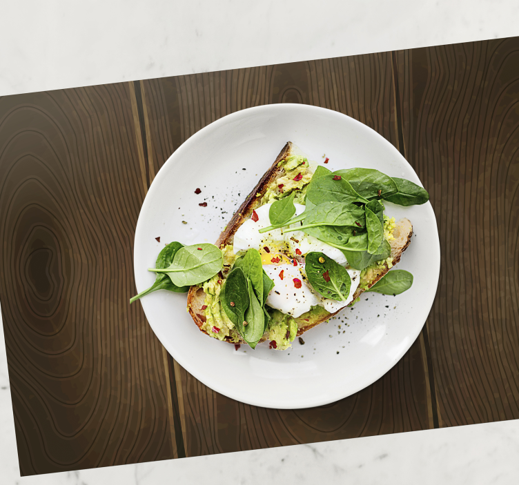 Individuais de mesa de texturas padrão madeira natural - TenStickers