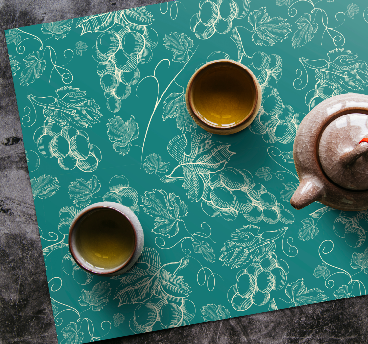 Individuais de mesa de texturas padrão videira - TenStickers