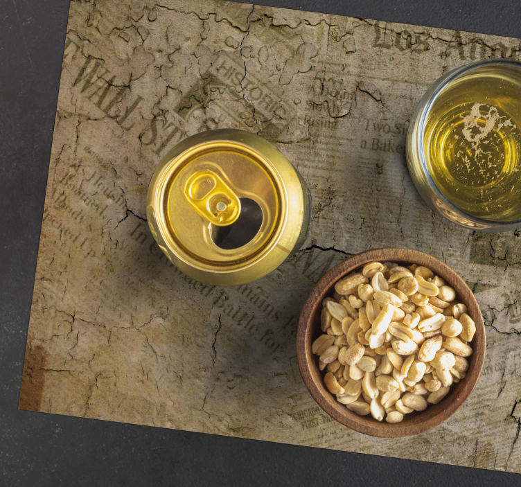 Individuais de mesa de texturas superfície de papel rachado - TenStickers