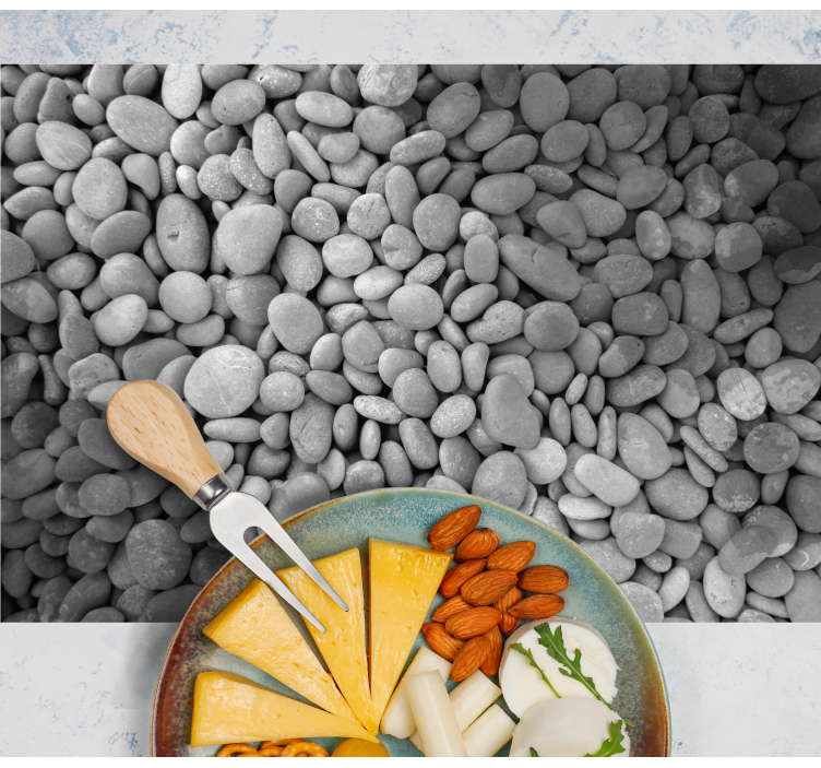 Individuais de mesa de texturas superfície de seixos lisos - TenStickers