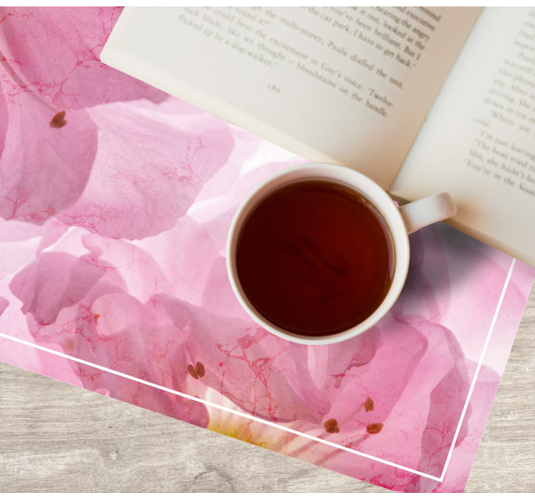 Individuais de mesa elegantes com padrão floral suave - TenStickers