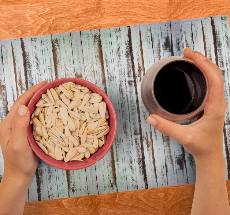 Individuais de mesa de texturas Descascando madeira - TenStickers