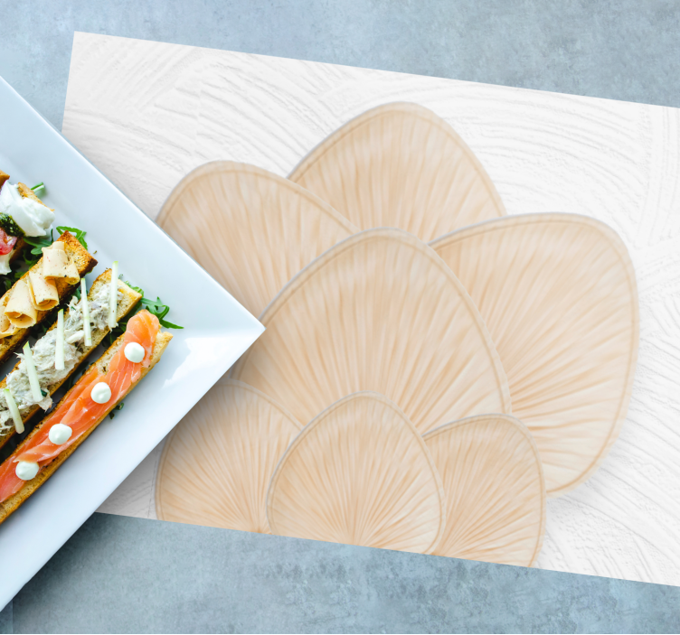 Individuais de mesa de texturas Flor natural "boho" - TenStickers