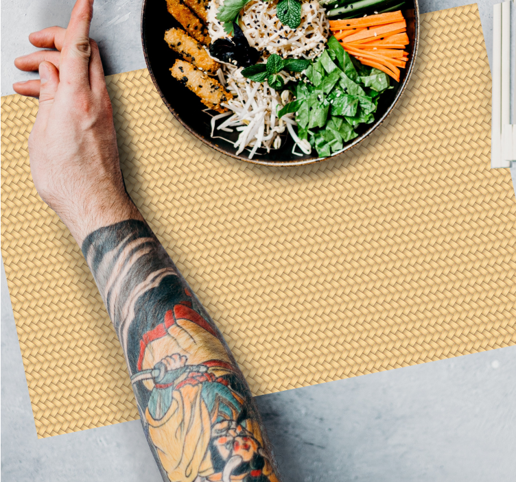 Individuais de mesa de texturas Textura de vime - TenStickers