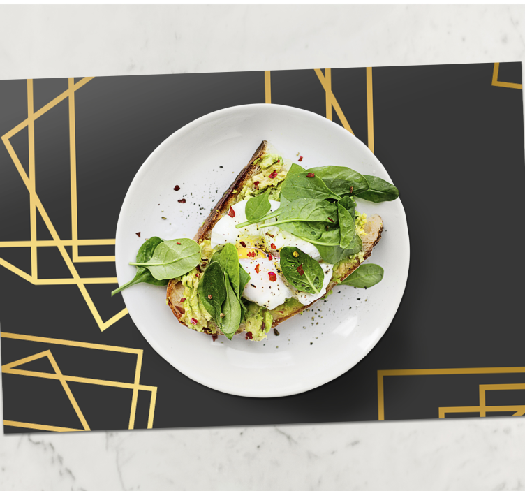 Individuais de mesa elegantes Formas geométricas - TenStickers