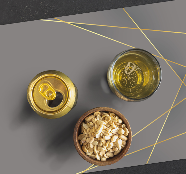 Individuais de mesa elegantes Formas geométricas em tons de cinza - TenStickers