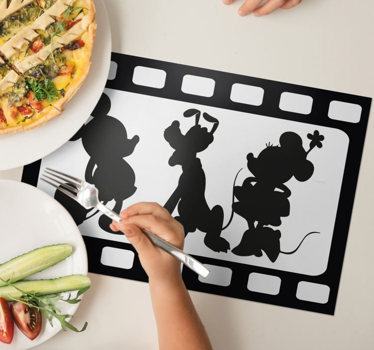 Individuais de mesa infantis Mickey e minney e pluto - TenStickers