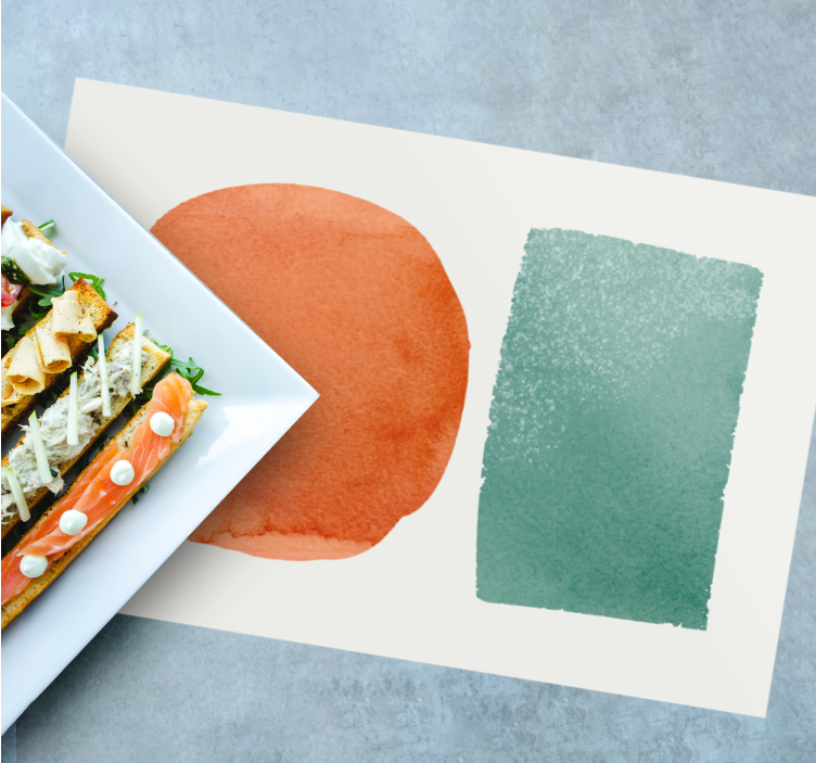 Individuais de mesa originais produtominimalista de pontos e quad - TenStickers