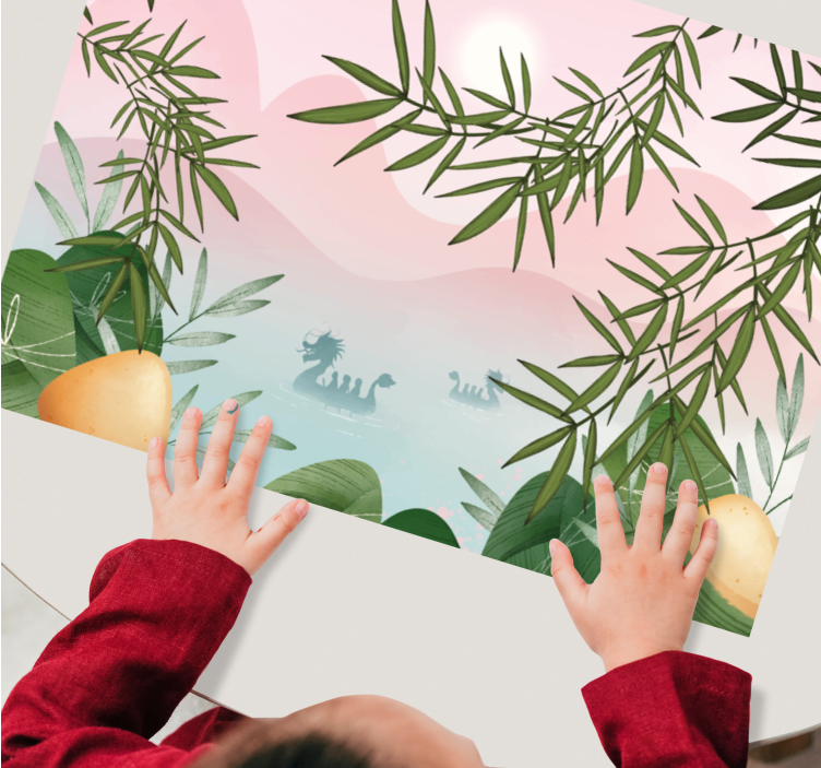 Individuais de mesa infantis cena de selva encantada - TenStickers