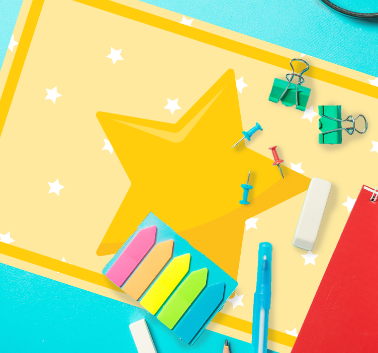 Individuais de mesa infantis estrela colorida - TenStickers