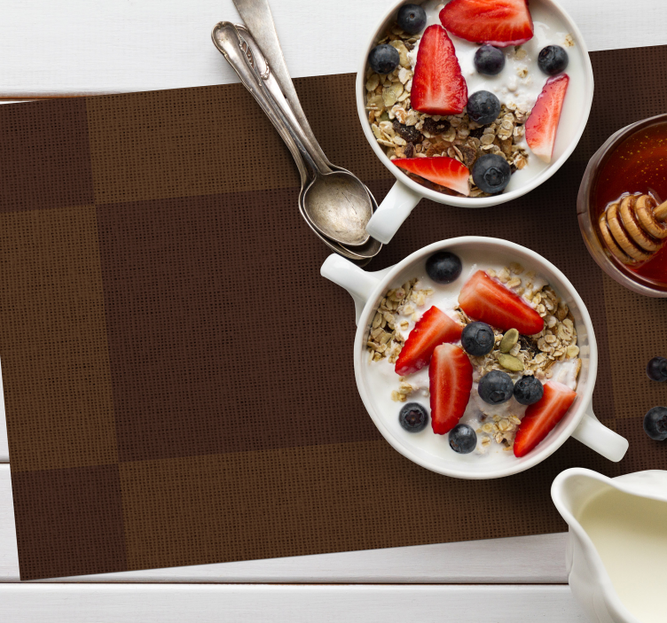 Individuais de mesa modernos castanhos - TenStickers