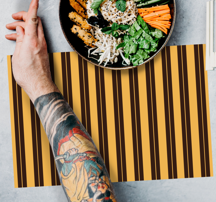 Individuais de mesa modernos com estampa listrada - TenStickers