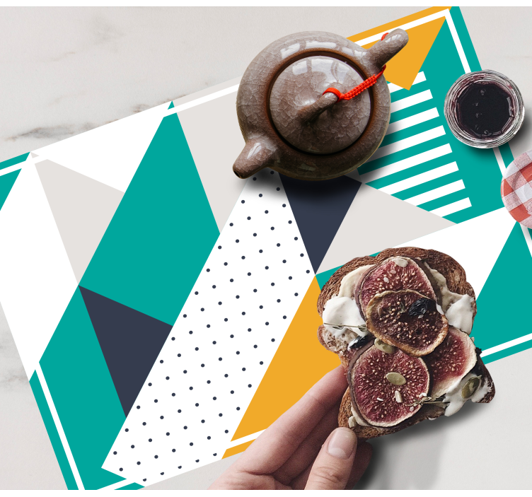 Individuais de mesa modernos com formas geométricas - TenStickers