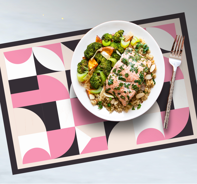 Individuais de mesa modernos com padrão geométrico - TenStickers