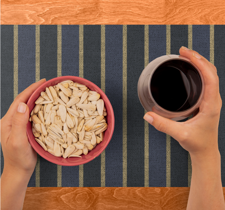 Individuais de mesa modernos em tecido listrado - TenStickers