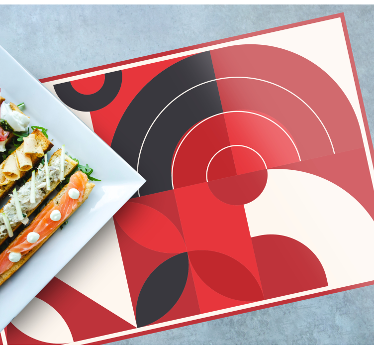 Individuais de mesa modernos formas geométricas vibrantes - TenStickers