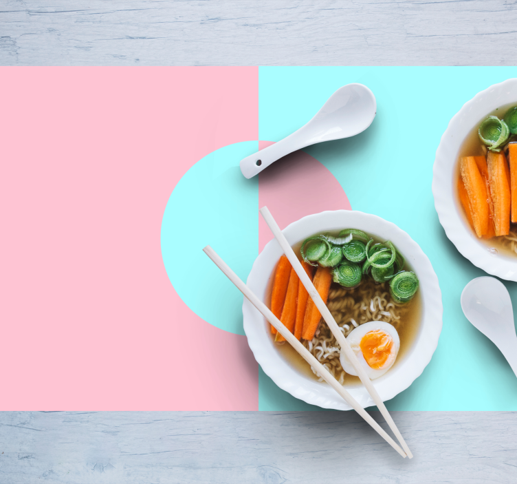 Individuais de mesa modernos minimalismo em arranjos de bowl - TenStickers