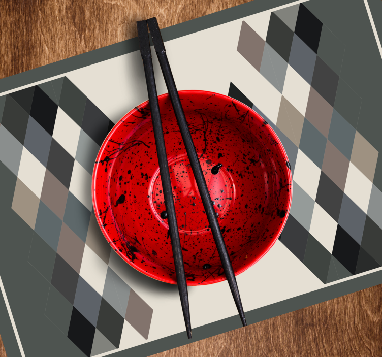 Individuais de mesa modernos superfície de padrão geométrico - TenStickers