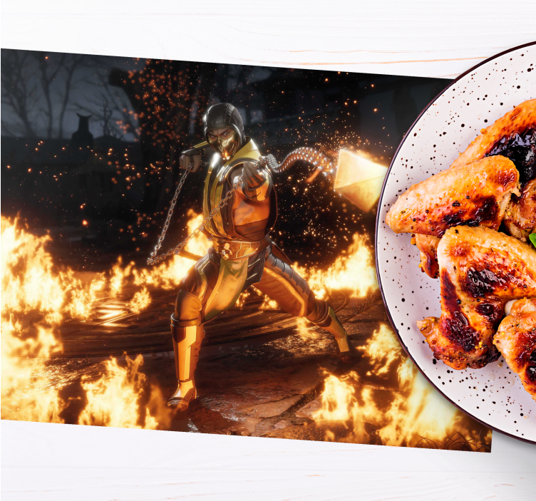 Individuais de mesa originais ação de personagens intensos - TenStickers