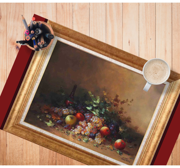 Individuais de mesa originais arte em arranjo de frutas - TenStickers