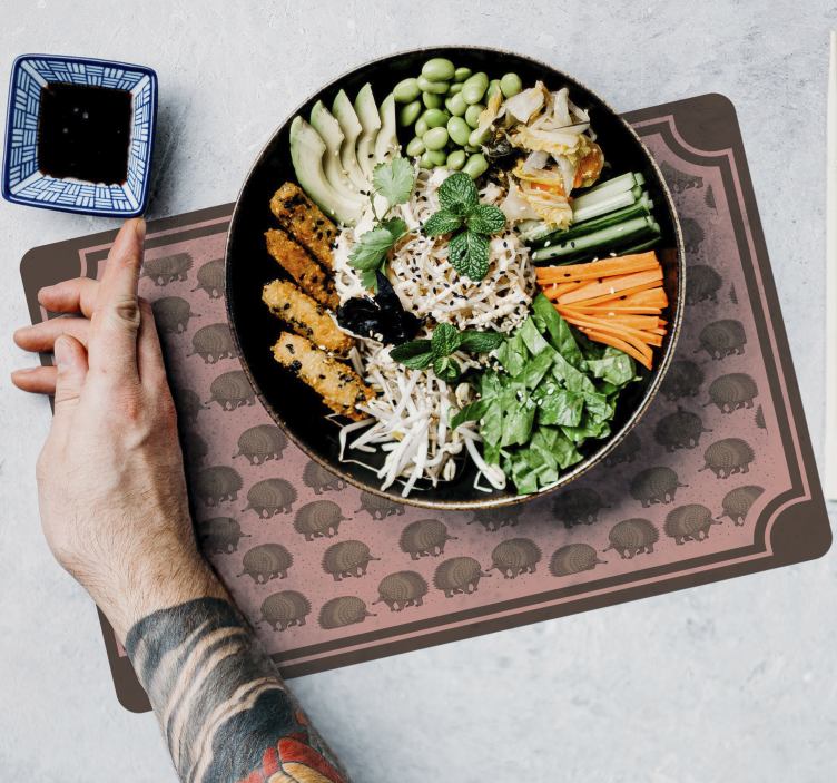 Individuais de mesa originais com superfície de ouriço - TenStickers