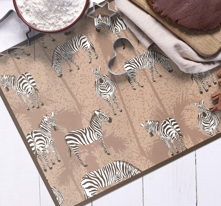 Individuais de mesa originais estilo zebra - TenStickers