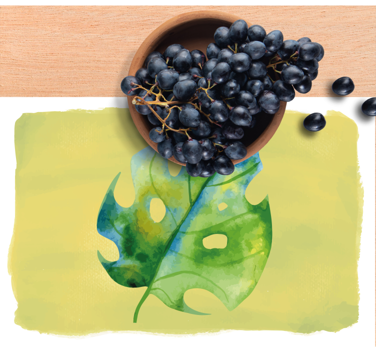 Individuais de mesa originais folha de monstera - TenStickers