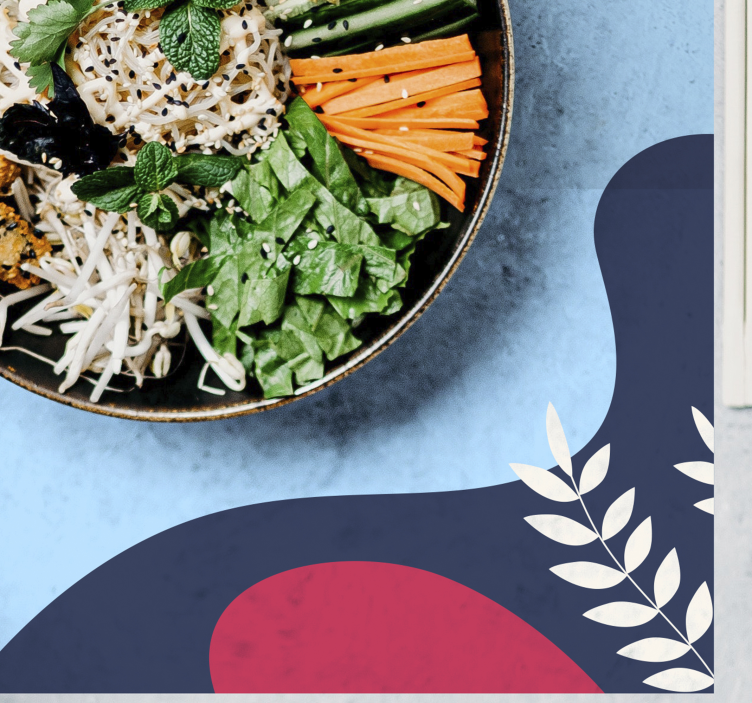 Individuais de mesa originais formas abstratas coloridas - TenStickers