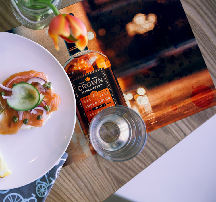 Individuais de mesa originais garrafa com névoa - TenStickers